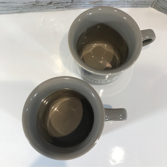 FISHS Eddy Take 5 Grey New York City Coffee Mug Cup Set of 2 - Picture 3 of 6